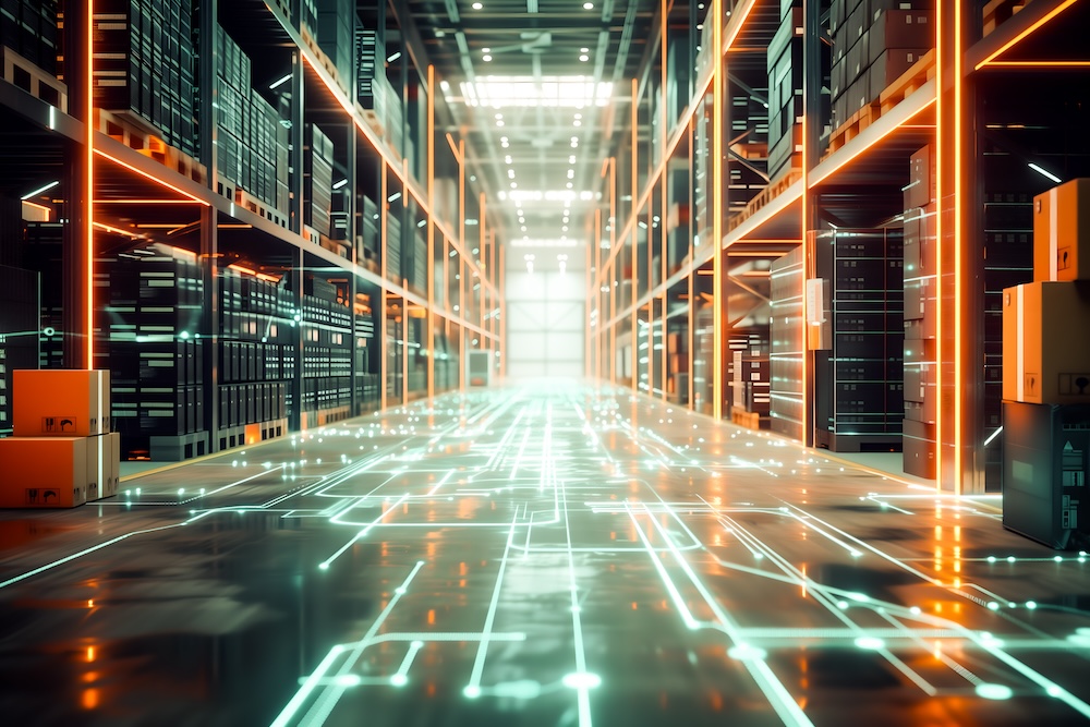 Digital and data enabled Warehouse to manage global Logistics challenges in real time, RFID technology